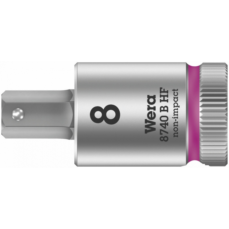 WERA 8740 B HF Inbus Bitdop 4.0 x 35.0 mm - 3/8"-aandrijving met vasthoudfunctie