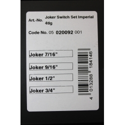 WERA Joker Switch steeksleutelset 4-delig Imperial(inches)