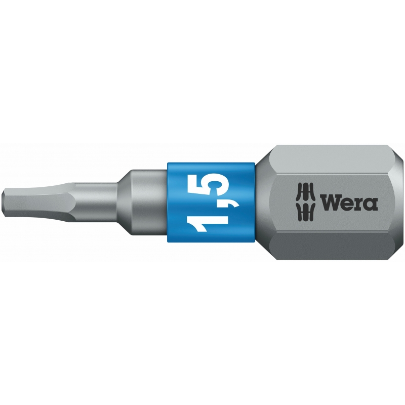 WERA inbus/hex/zeskant BiTorsion bit 840/1 BTZ / 1.5 X 25