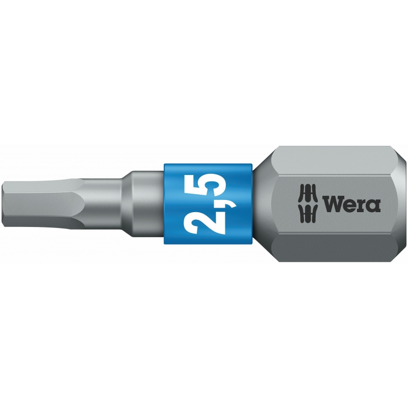WERA inbus/hex/zeskant BiTorsion bit 840/1 BTZ / 2.5 X 25