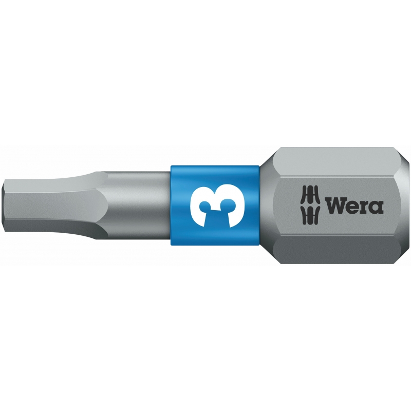 WERA inbus/hex/zeskant BiTorsion bit 840/1 BTZ / 3.0 X 25