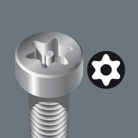 WERA TORX® TX 867/1 BO met boring WERA TORX® TX 867/1 BO met boring