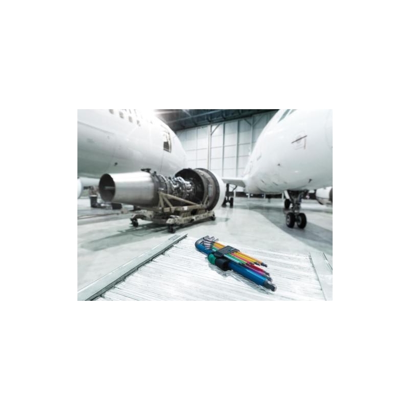 WERA 950 SPKL/9 SM N SB Multicolour Stiftsleutelset, metrisch, BlackLaser