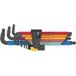 WERA inbussleutelset 950/9  Multicolour Imperial-Inches, Black...