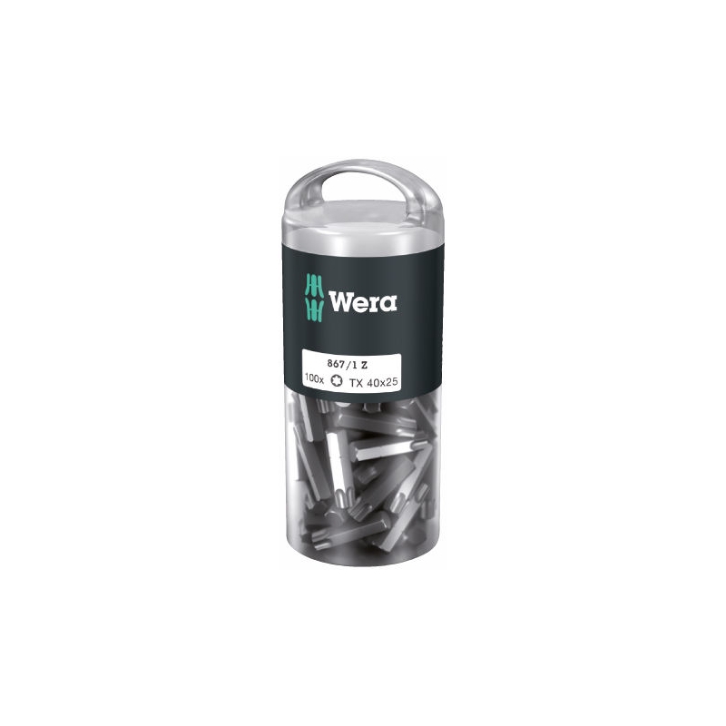 WERA TORX® TX 40 Z-bits 867/1 DIY 100 stuks 072452 4013288138569