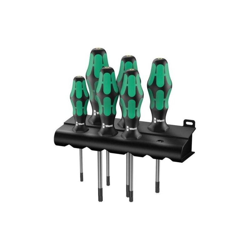 WERA 367/6 Schroevendraaierset Kraftform Plus TORX® + houder