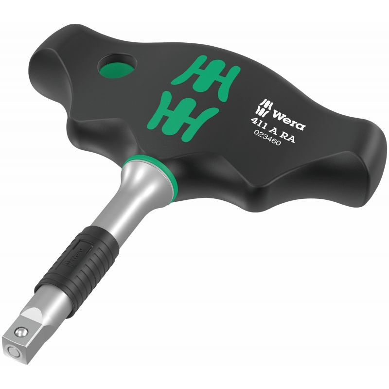 WERA T-Grip Ratel 411 RA - Ratelfunctie 05 023460 001 4013288222817 WERA T-Grip Ratel 411 RA - Ratelfunctie 05 023460 001 4013288222817
