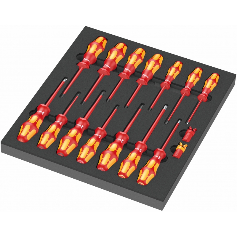 WERA 9711 inlay met VDE schroevendraaiers 05 150102 001 4013288225320