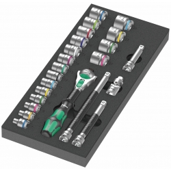 WERA 9720 Inlay Zyklop ratel 3/8" Set 105150111001  4013288225306