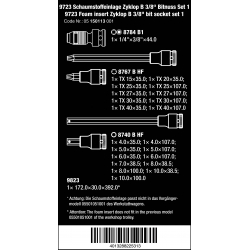 WERA 9720 Inlay Zyklop 3/8" bitdoppen Set 1 05150113001  4013288225313 WERA 9720 Inlay Zyklop 3/8" bitdoppen Set 1 05150113001  4013288225313