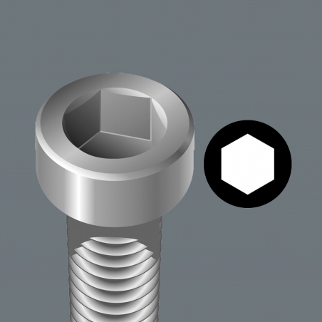 WERA zeskant(inbus) 3 mm impaktor 840/1 IMP DC IMPAKTOR hexa-Bit