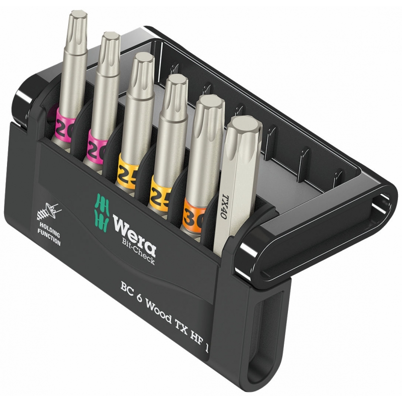 WERA Bit-Check 6 TORX®HF lang vasthoudfunctie 05056470 4013288226181