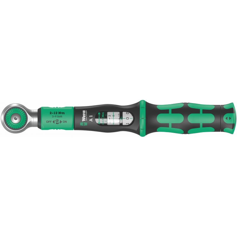 WERA 2-12 Nm Momentsleutel A 1 Safe-Torque 1/4"-aandrijving 05075800001 4013288223012