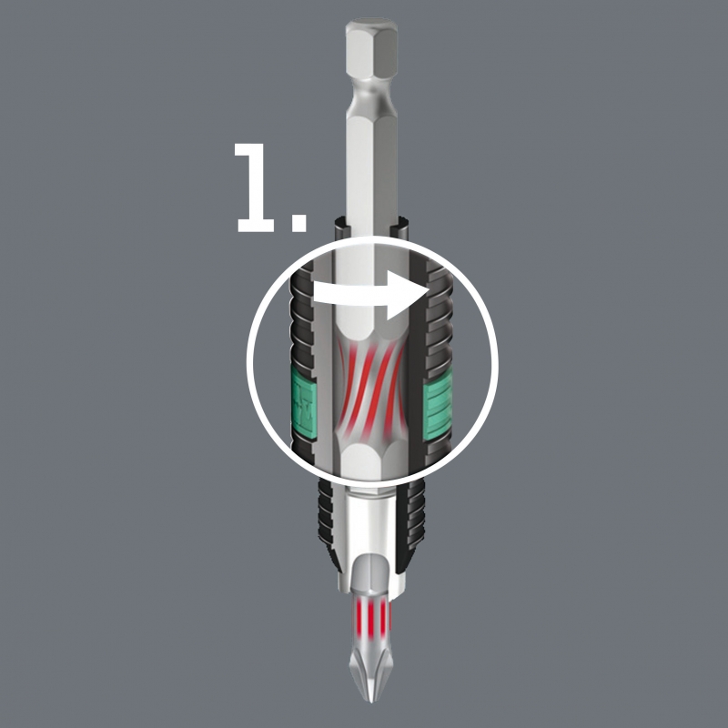 WERA Philips PH 2 BiTorsion bit 851/1 BTH 05056412 4013288034250 WERA Philips PH 2 BiTorsion bit 851/1 BTH 05056412 4013288034250
