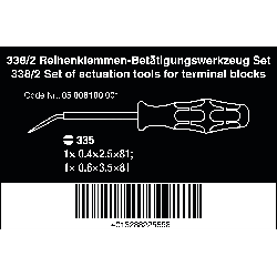 WERA Klemmenblok bedieningsgereedschap set 2-delig 05008100001 4013288225658