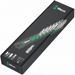 WERA Dop Magneetstrip met 9 lange doppen 05005410001 4013288223210