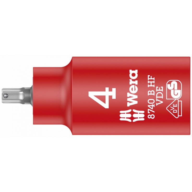 WERA Inbus VDE Bitdop  5.0 x 55 mm-3/8"-aandrijving 05004901001 4313288210142 WERA Inbus VDE Bitdop  5.0 x 55 mm-3/8"-aandrijving 05004901001 4313288210142