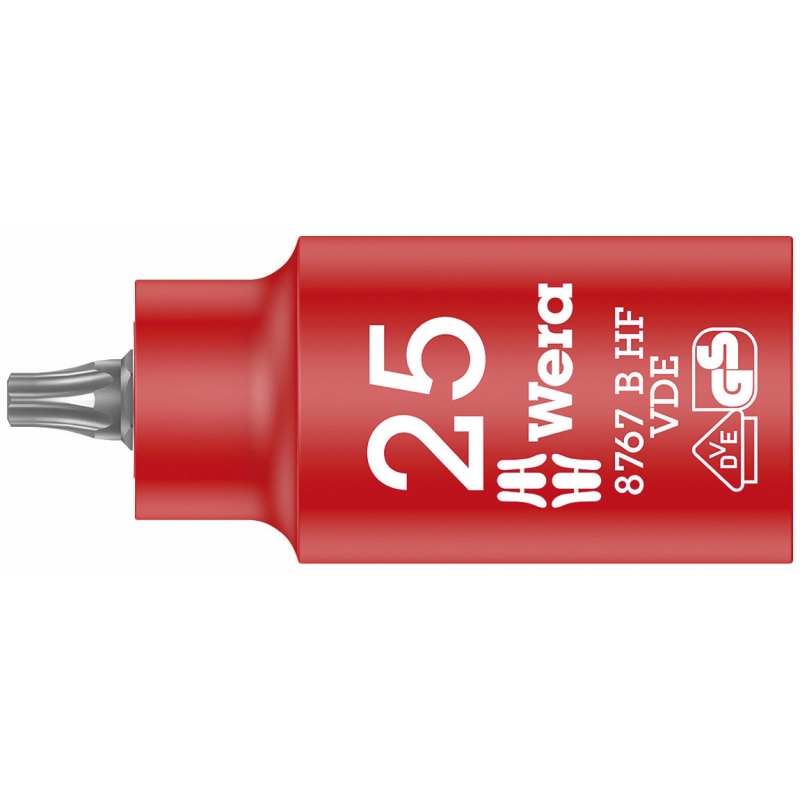 WERA HF TORX® VDE Bitdop  TX 25 x 55 mm-3/8"-aandrijving 05 004921 001 4013288210180