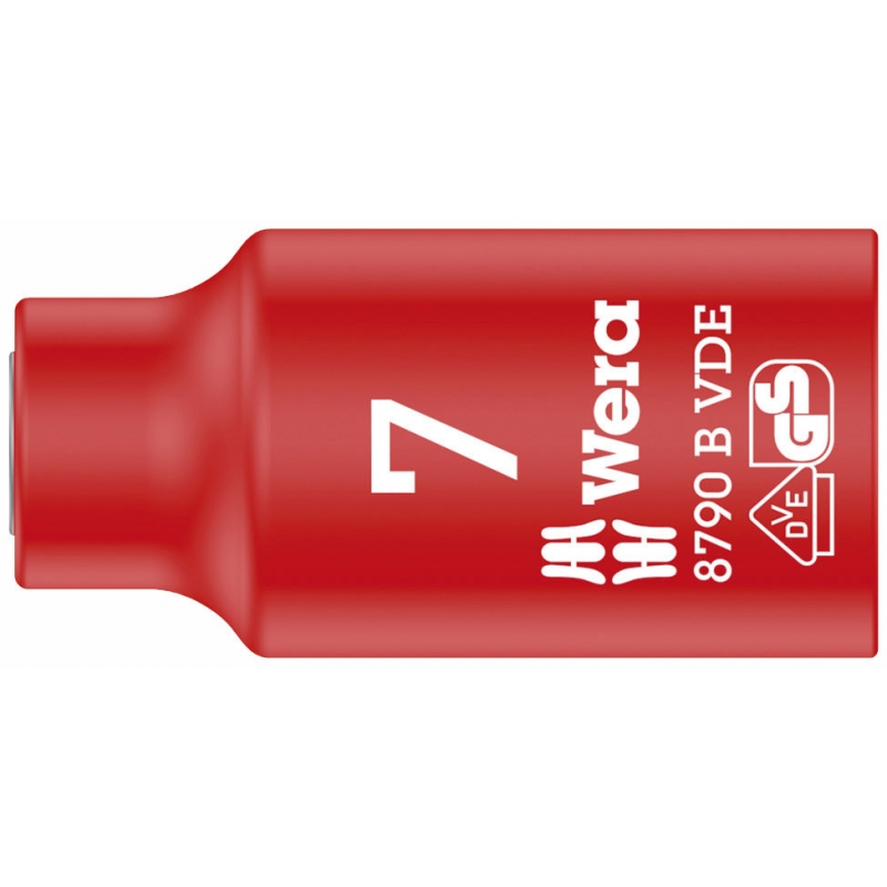 WERA VDE Dop 7.0 x 46.0 mm-3/8"-aandrijving 05004951001 4013288192943