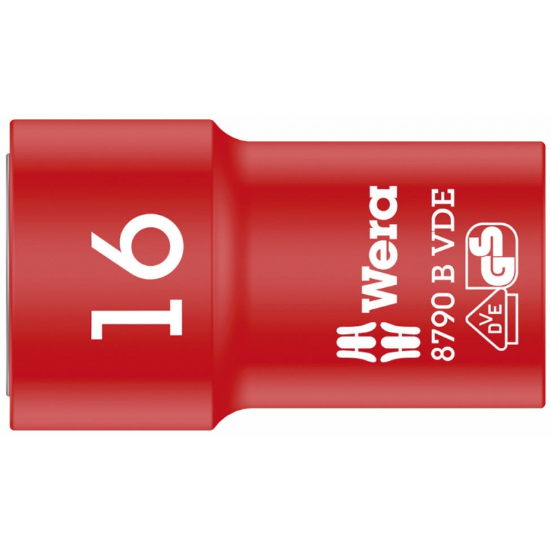 WERA VDE Dop 16.0 x 46.0 mm-3/8"-aandrijving 05004960001 4013288193032
