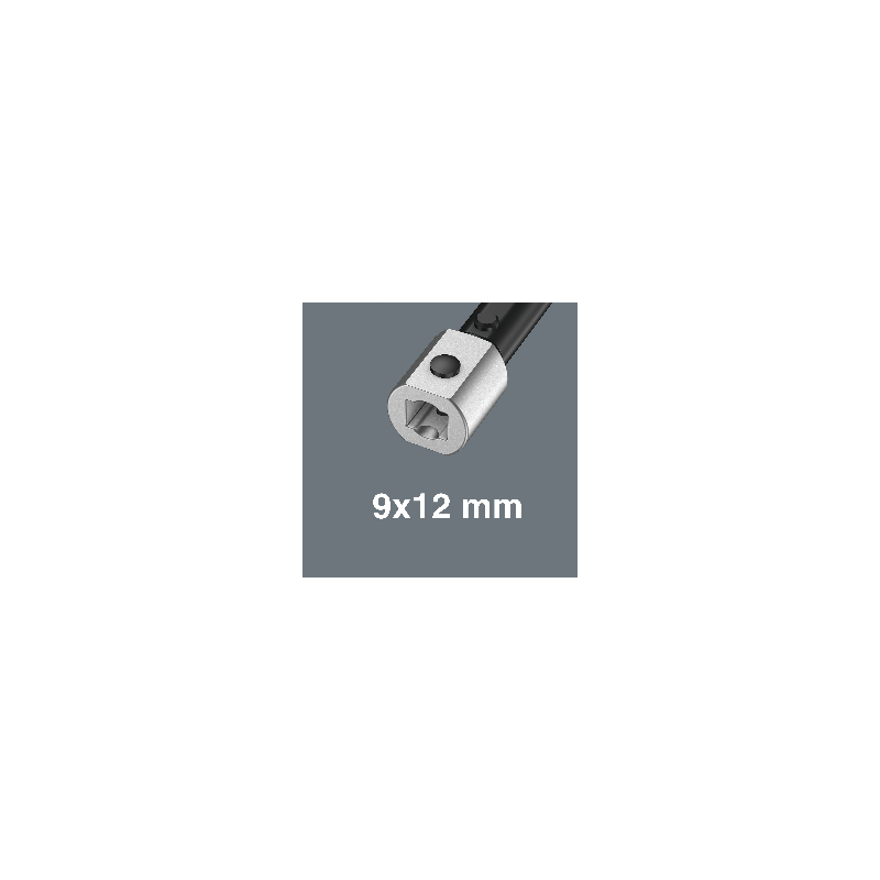 WERA 7775 Insteek open ringsleutel 9 x 12 mm, 13 mm 05078653001 4013288196385