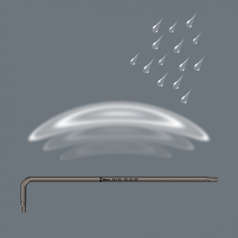 WERA 967/9 TORX® XL HF 1 Lange stiftsleutelset met vasthoudfunctie, Blacklaser 05024450001 4013288193513