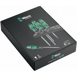 WERA 334 SK/6 Schroevendraaierset Kraftform Plus Lasertip en sleutelhulp 05007680001 4013288111418