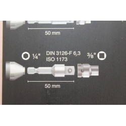 WERA verloopstuk 870/4/7 Set A SB