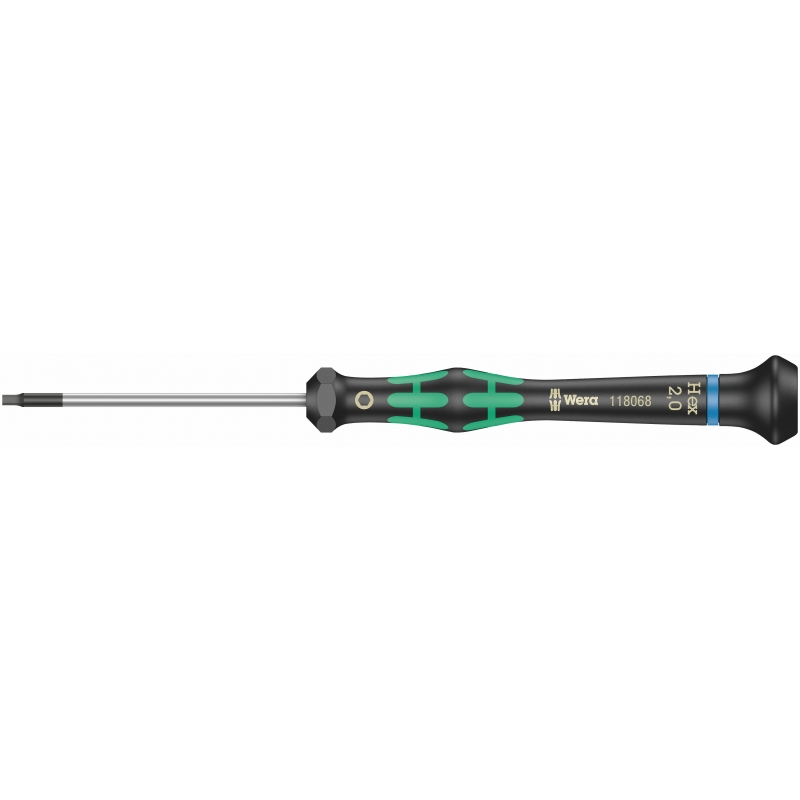 WERA 2054 Kraftform Micro Inbus/Binnenzeskant 2.0 mm x60mm - WeraGe...