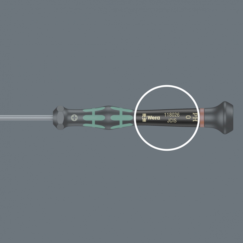 WERA 2054 Kraftform Micro Inbus/Binnenzeskant 2.0 mm x60mm - WeraGe...