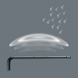 WERA Lange inbussleutelset 950/9 metrisch, BlackLaser 9-delig 05022086001 4013288104809