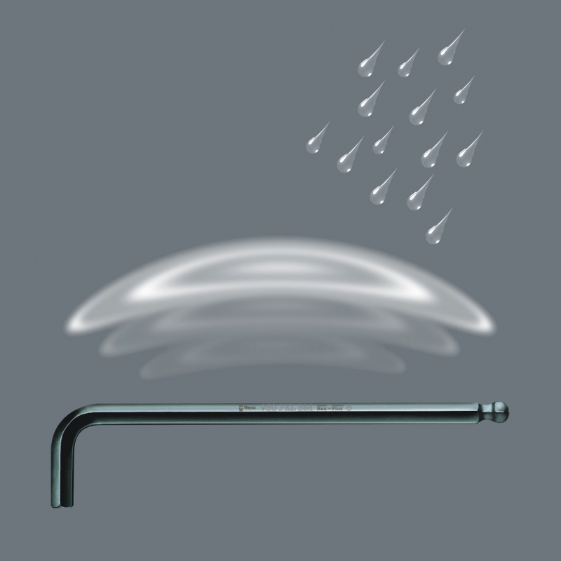 WERA Lange inbussleutelset 950/9 metrisch, BlackLaser 9-delig 05022086001 4013288104809