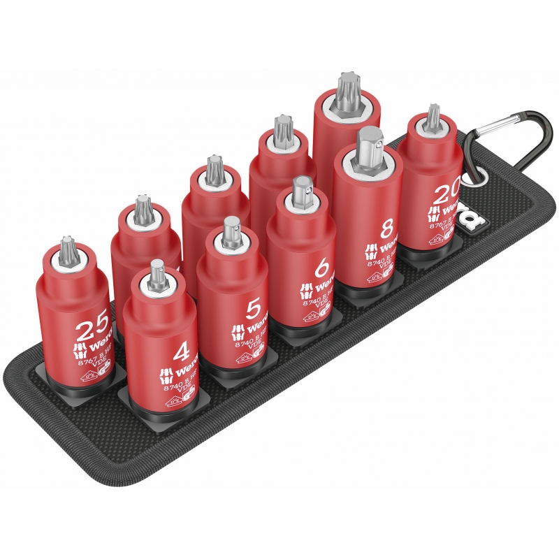 WERA Belt B VDE TORX® en Inbus Bitdoppen set-3/8"-aandrijving 05004930001 4013288210234