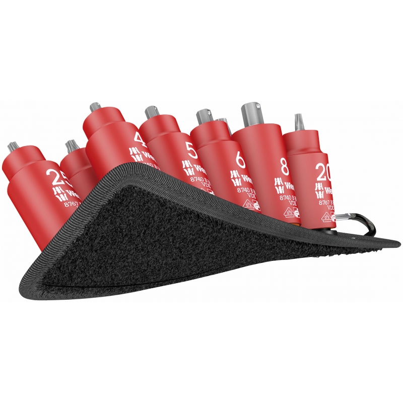 WERA Belt B VDE TORX® en Inbus Bitdoppen set-3/8"-aandrijving 05004930001 4013288210234 WERA Belt B VDE TORX® en Inbus Bitdoppen set-3/8"-aandrijving 05004930001 4013288210234