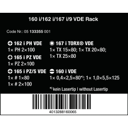 WERA 160 i/162 i/167 i/9 Schroevendraaierset Kraftform Plus Serie 100 05133355001 4013288160065 WERA 160 i/162 i/167 i/9 Schroevendraaierset Kraftform Plus Serie 100 05133355001 4013288160065