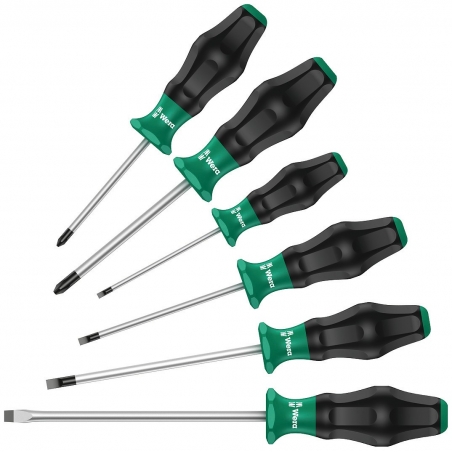 Wera 6-delige Kraftform Comfort schroevendraaierset - PZ/S 031551 Wera 6-delige Kraftform Comfort schroevendraaierset - PZ/S 031551