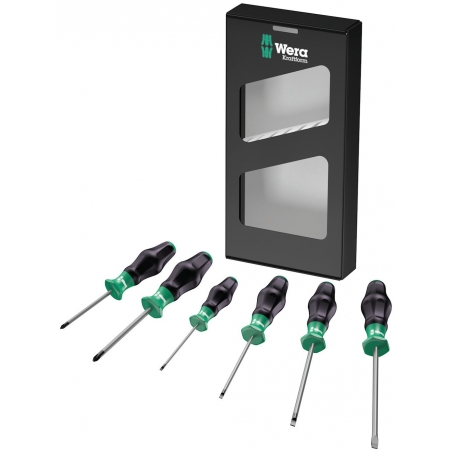 Wera 6-delige Kraftform Comfort schroevendraaierset - PZ/S 031551 Wera 6-delige Kraftform Comfort schroevendraaierset - PZ/S 031551