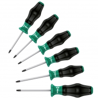 Wera 6-delige Kraftform Comfort schroevendraaierset - PZ/S 031551 Wera 6-delige Kraftform Comfort schroevendraaierset - PZ/S 031551