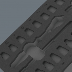 WERA 9820 lege inlay voor 8000 A Zyklop ratel 1/4" Set 1  05137320001 4013288225450