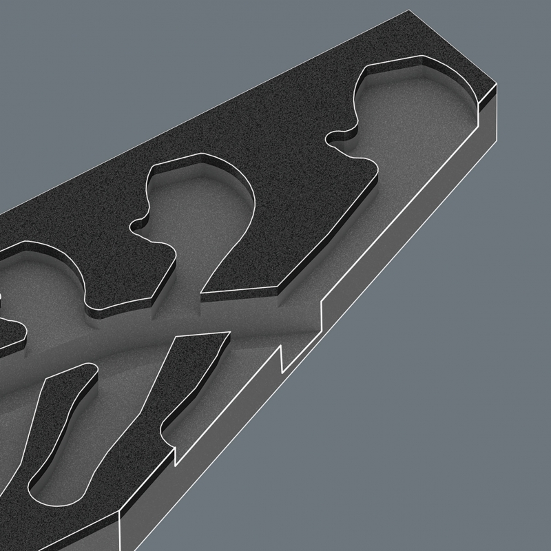 WERA 9832 lege inlay voor 6004 Joker Set 1  05137332001 4013288225511 WERA 9832 lege inlay voor 6004 Joker Set 1  05137332001 4013288225511