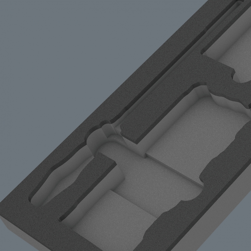 WERA 9850 lege inlay voor Kraftform Kompakt en Tool-Check PLUS Set 1  05137350001 4013288225535