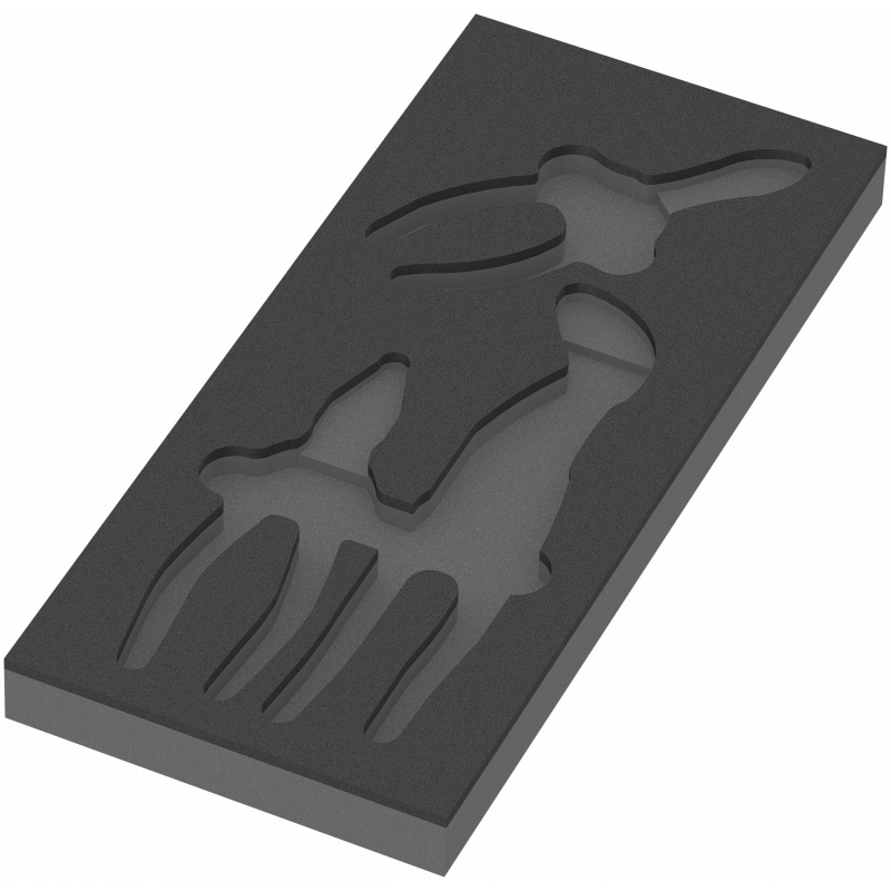 WERA 9880 lege inlay voor KNIPEX tangen Set 1  05137380001 4013288225863