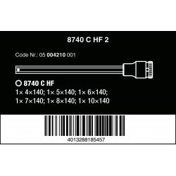 WERA INBUS/BINNENZESKANT BIT-DOPPEN-SET LANG, MET VASTHOUDFUNCTIE 1...