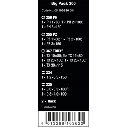 WERA Kraftform Big Pack 300 14-delige set - WeraGereedschap.nl