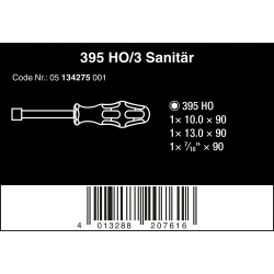 WERA 395 HO/3 Dopsleutel Schroevendraaierset, sanitair - WeraGereed...