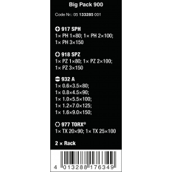 WERA Big Pack 900 Schroevendraaierset 13-delig Kraftform Wera: De S... WERA Big Pack 900 Schroevendraaierset 13-delig Kraftform Wera: De S...