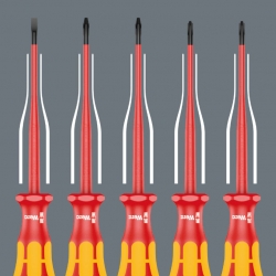 WERA 160 iSS/7 Schroevendraaierset-Extra Slim- Kraftform Plus Serie...