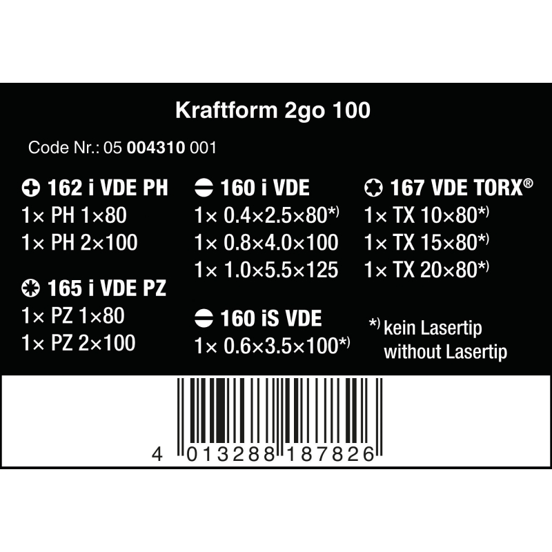 WERA VDE Kraftform 2GO 100 - WeraGereedschap.nl