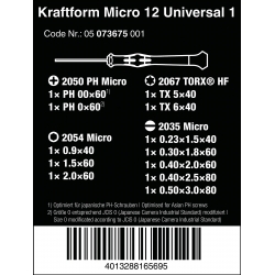WERA Kraftform Micro-Set/12 SB. - WeraGereedschap.nl