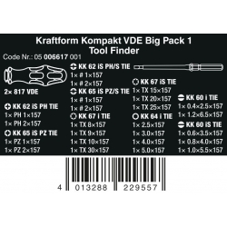 Wera Kraftform Kompakt VDE Big Pack 1 05006617001  4013288229557